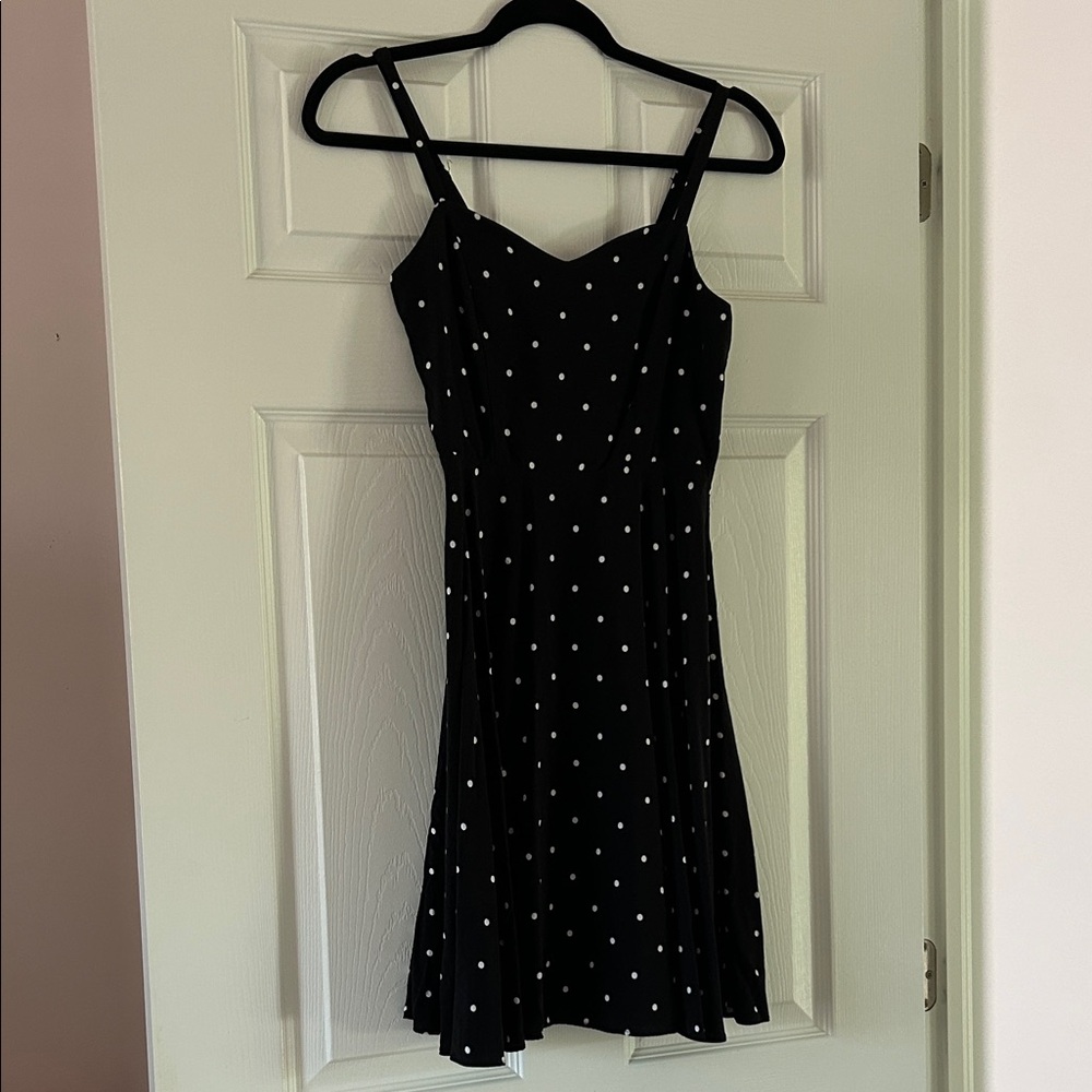 Old Navy Black and White Polka Dot Mini Dress